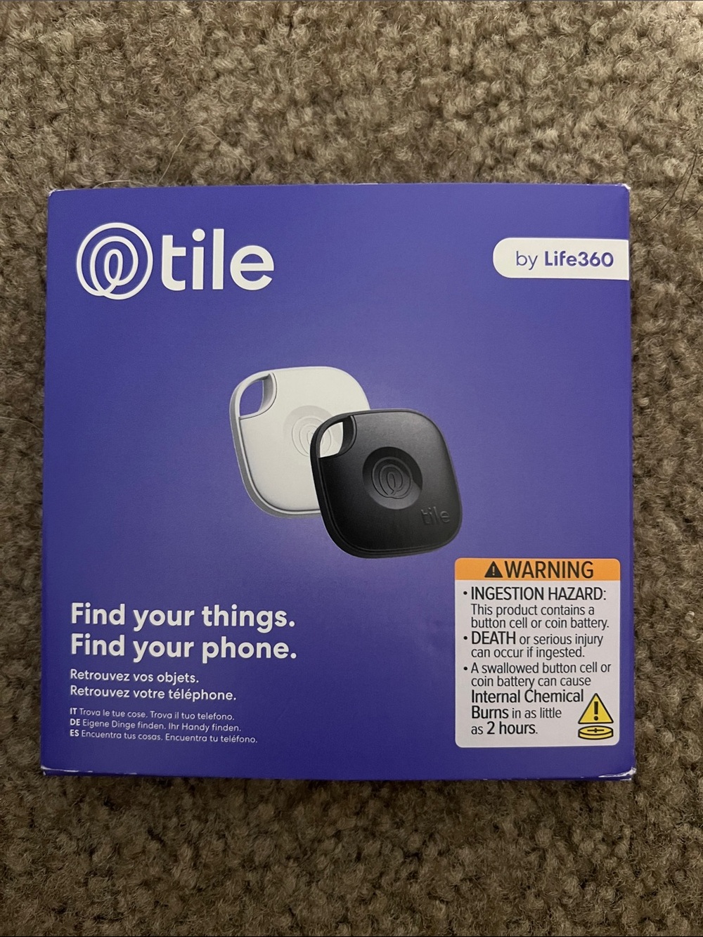 Tile Bluetooth Tracker Pack — White & Black